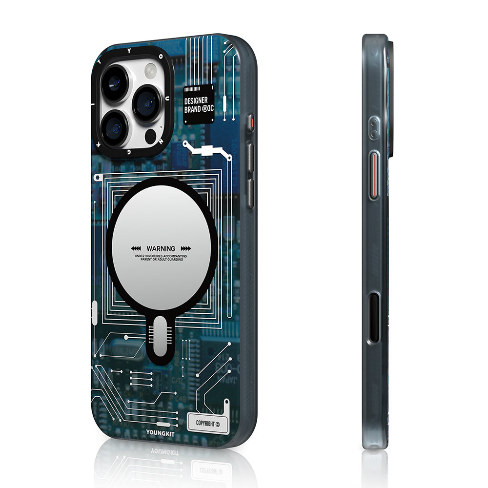 Youngkit Technology Serisi iPhone 16 Pro Max Kamera Denetim Butonlu M-safe Kılıf Youngkit Technology Serisi iPhone 16 Pro Max Kamera Denetim Butonlu M-safe Kılıf